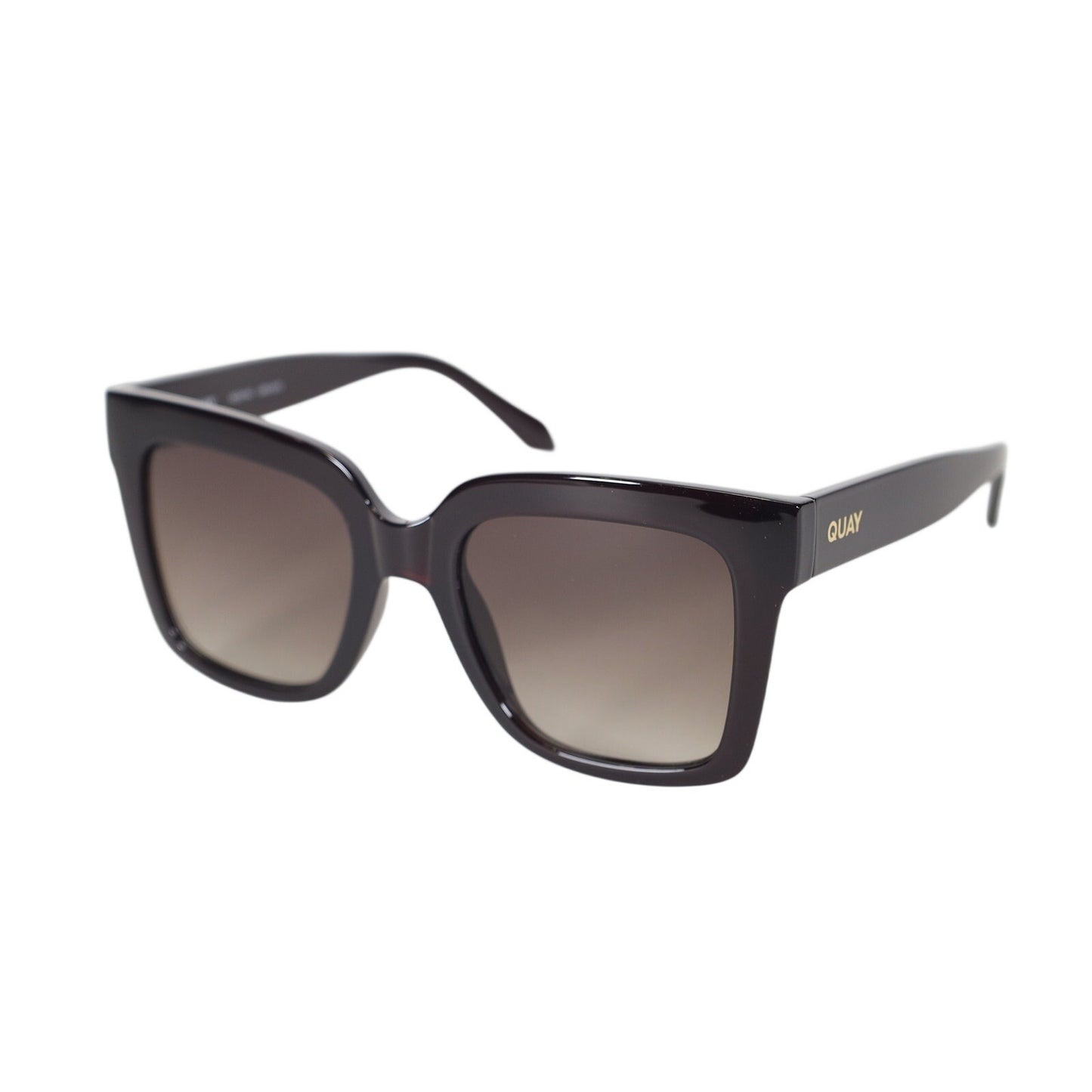 Quay Australia ICY Oversized Square Sunglasses - Espresso Brown / Brown