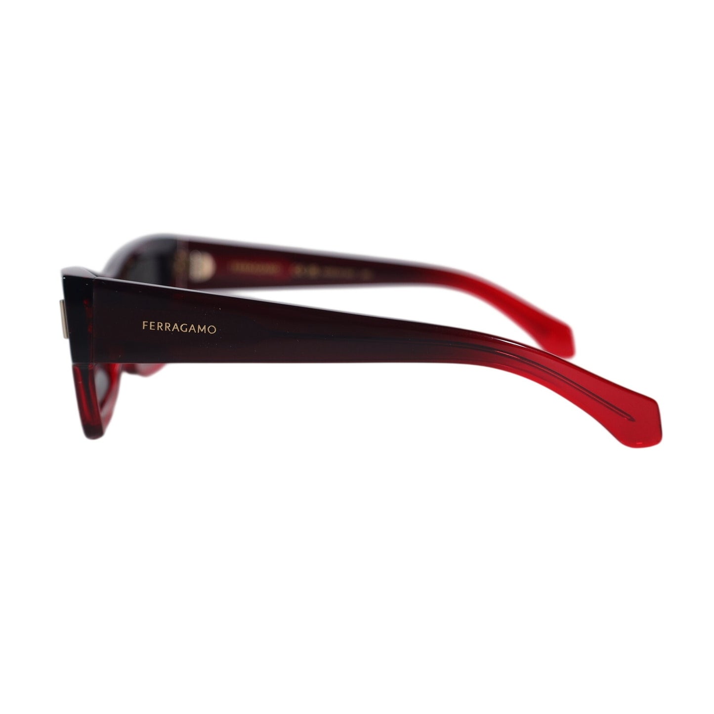 Salvatore Ferragamo Cat Eye Ombre Sunglasses - Gradient Transparent Dark Red