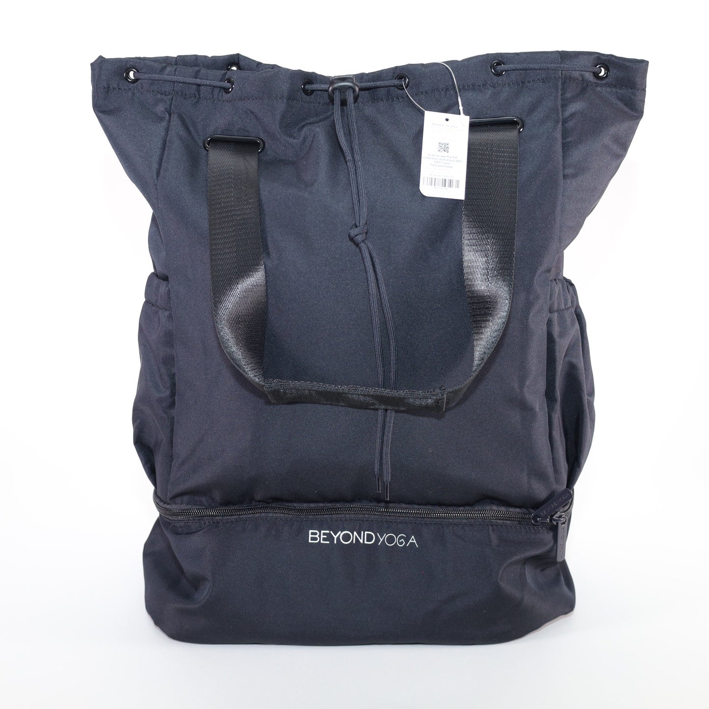 Beyond Yoga Convertible Drawstring Gym Bag - Black