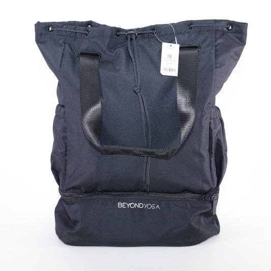 Beyond Yoga Convertible Drawstring Gym Bag - Black