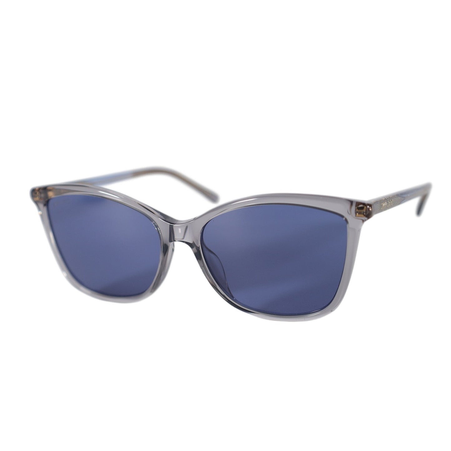 Jimmy Choo Cat Eye Women's Designer Sunglasses - Transparent Grey / Blue