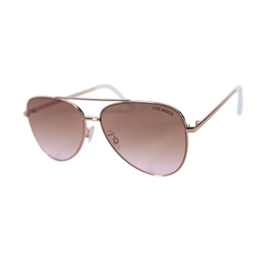 Steve Madden SANTANA Metal Aviator Sunglasses - Rose Gold / Pink Gradient