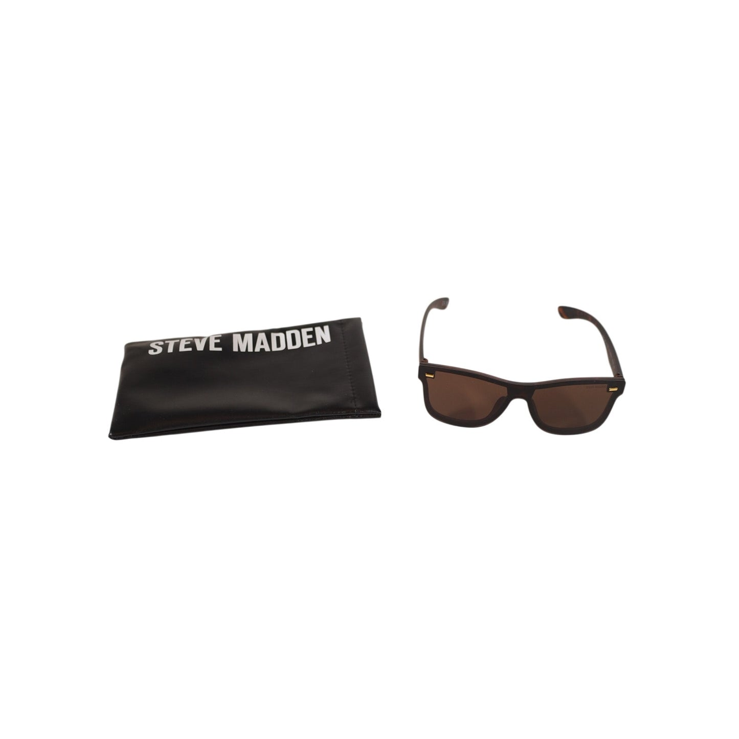 Steve Madden MARLINS Lightweight Shield Sunglasses - Tortoise / Brown