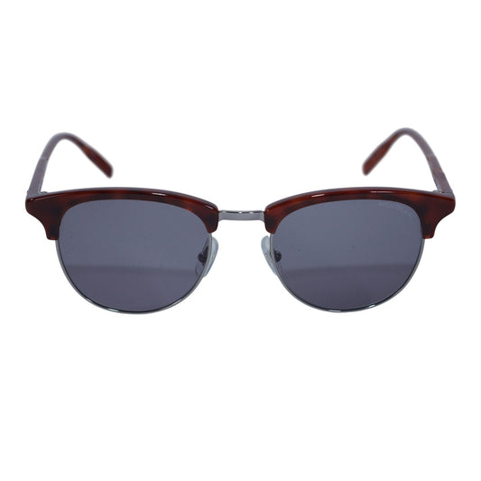 Montblanc Mens Round Sunglasses - Havana Brown / Grey