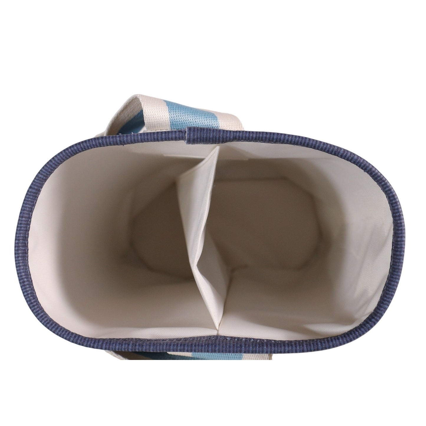 Spartina 449 Double Wine Caddy - Navy Blue Stripe
