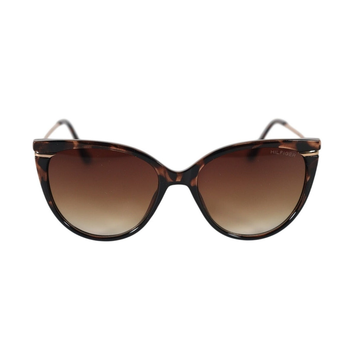 Tommy Hilfiger Women's Cat Eye Sunglasses - Tortoise / Brown Gradient