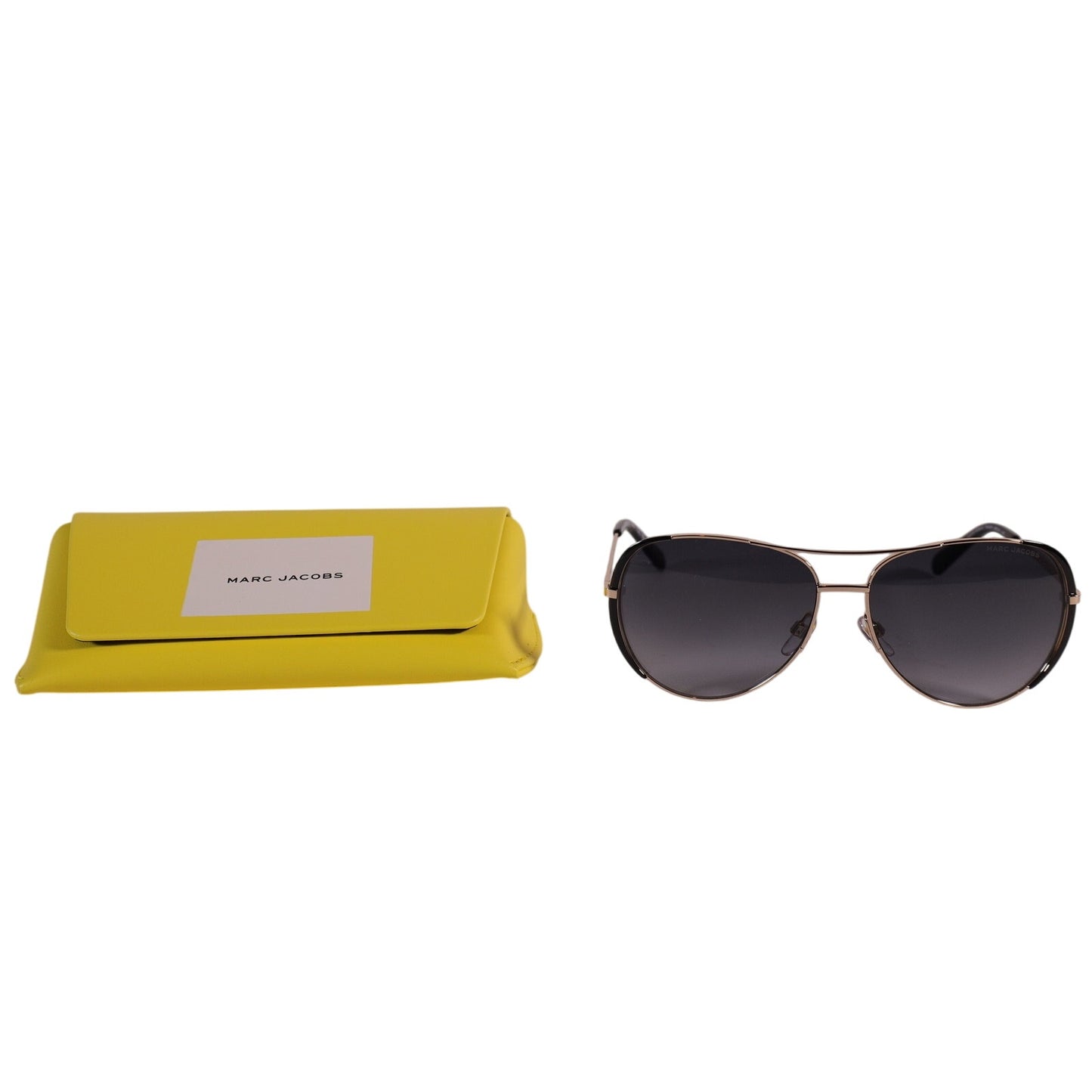 Marc Jacobs Classic Aviator Sunglasses - Gold / Black