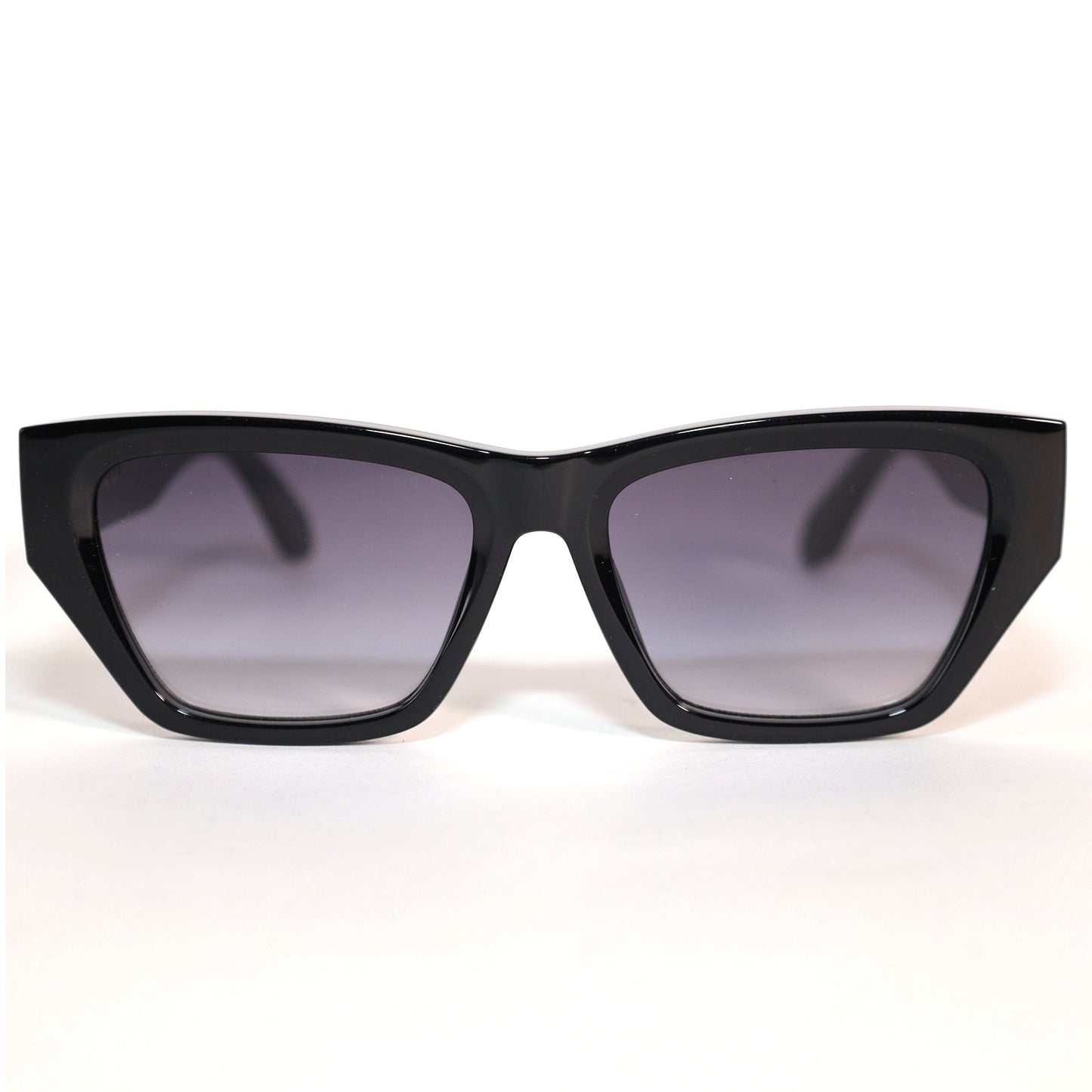 Quay Australia NO APOLOGIES Geometric Square Sunglasses - Black / Smoke