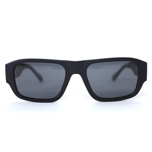 Quay Australia NIGHT CAP Rectangle Sunglasses–Matte Black/Black Polarized