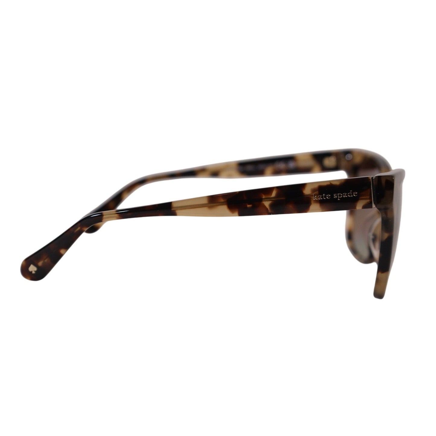 Kate Spade HARLOW Square Polarized Womens Sunglasses - Light Havana / Brown