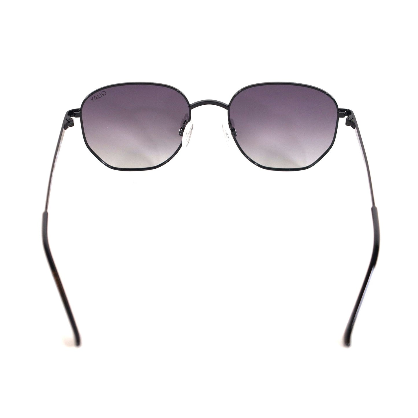 Quay Australia BIG TIME Round Polarized Sunglasses - Black / Smoke