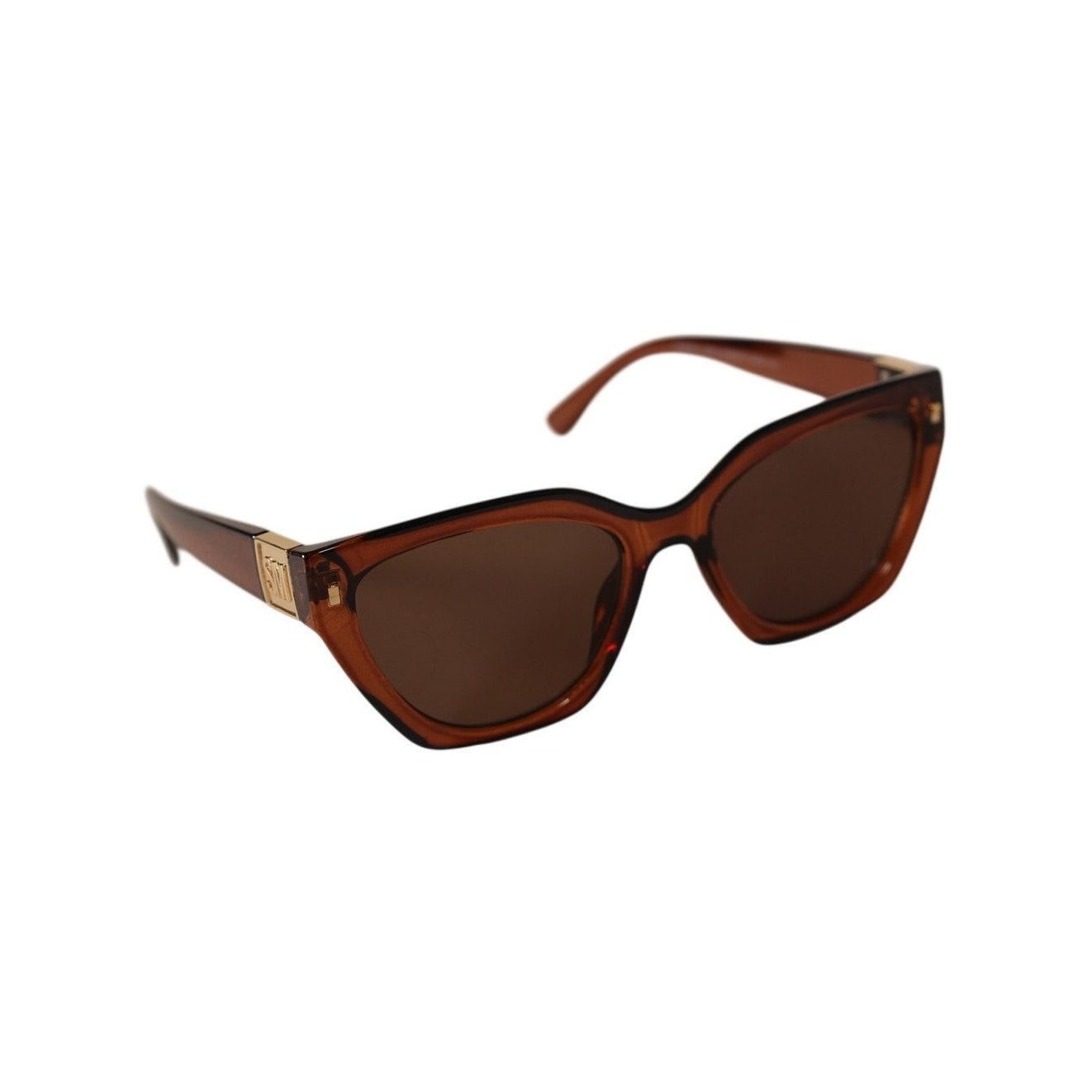 Steve Madden SHAINEY Cat Eye Women's Sunglasses - Transparent Chocolate Brown/Brown