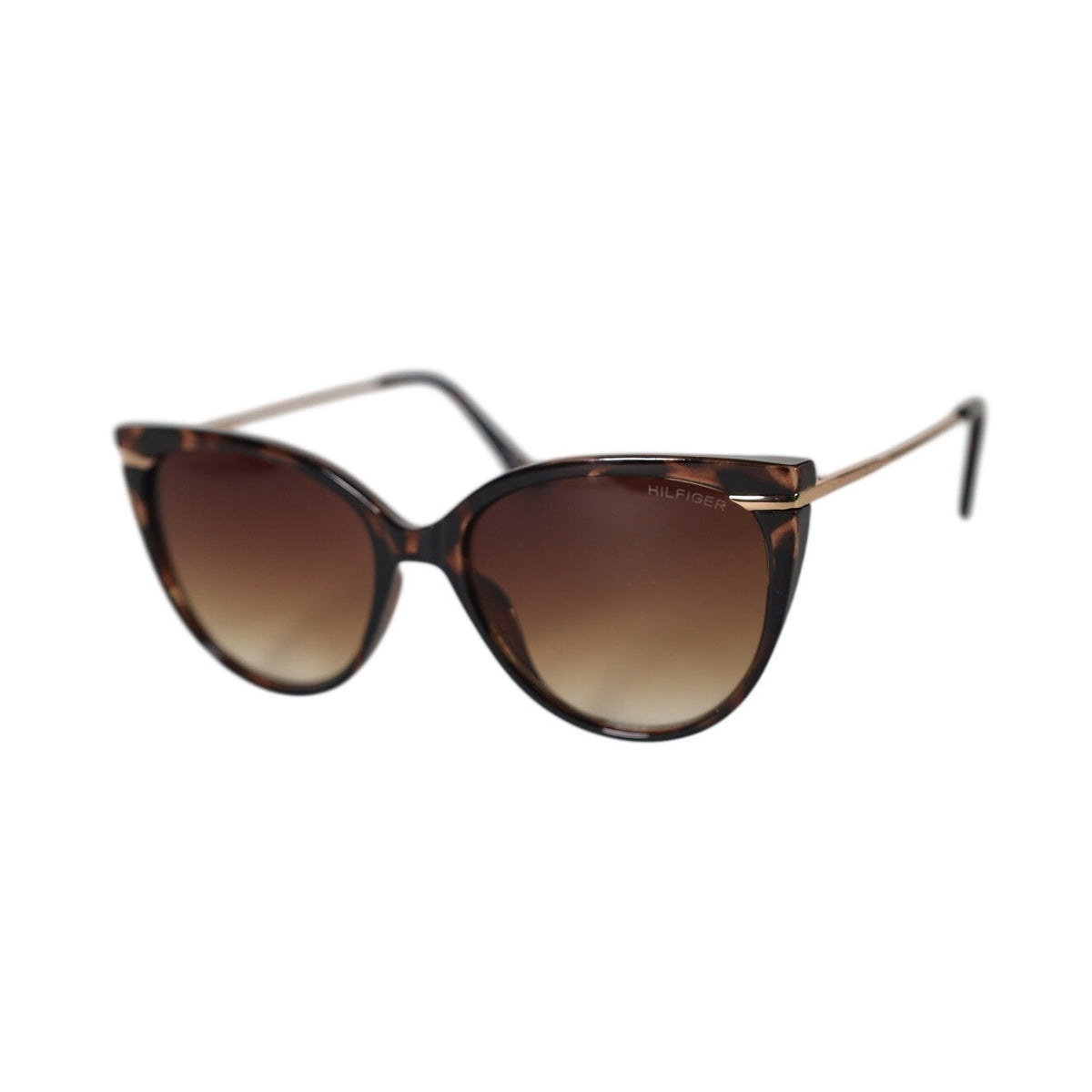Tommy Hilfiger Women's Cat Eye Sunglasses - Tortoise / Brown Gradient