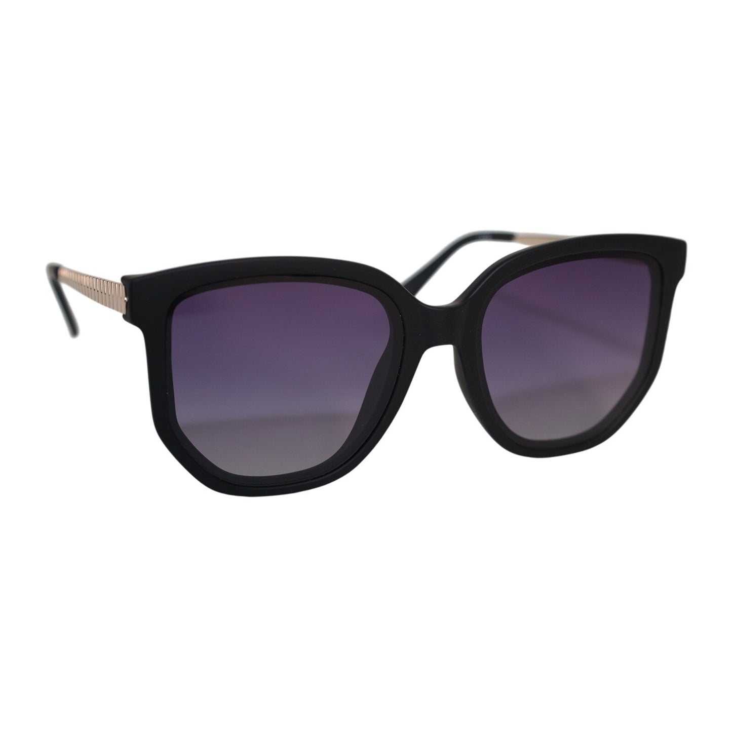 Quay Australia COFFEE RUN Polarized Round Womens Sunglasses - Black/Smoke