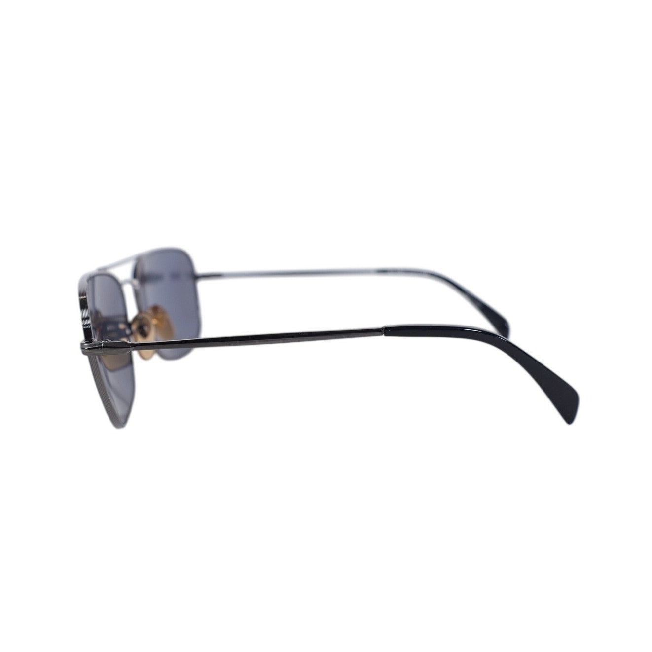 David Beckham Square Aviator Polarized Men's Sunglasses–Dark Ruthenium/Gray