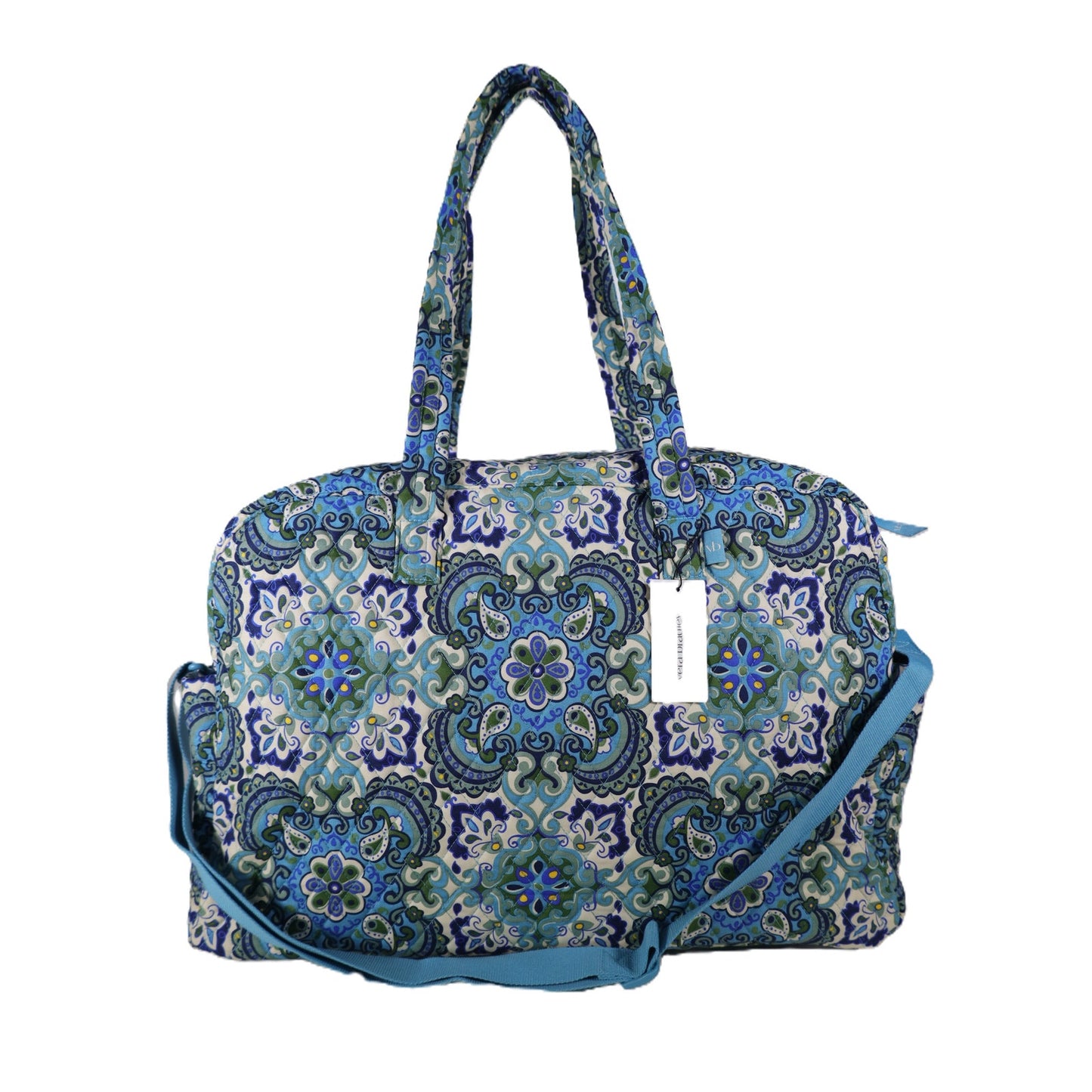 Vera Bradley Large Cotton Quilted Weekender Travel Bag - Maritime Medallion