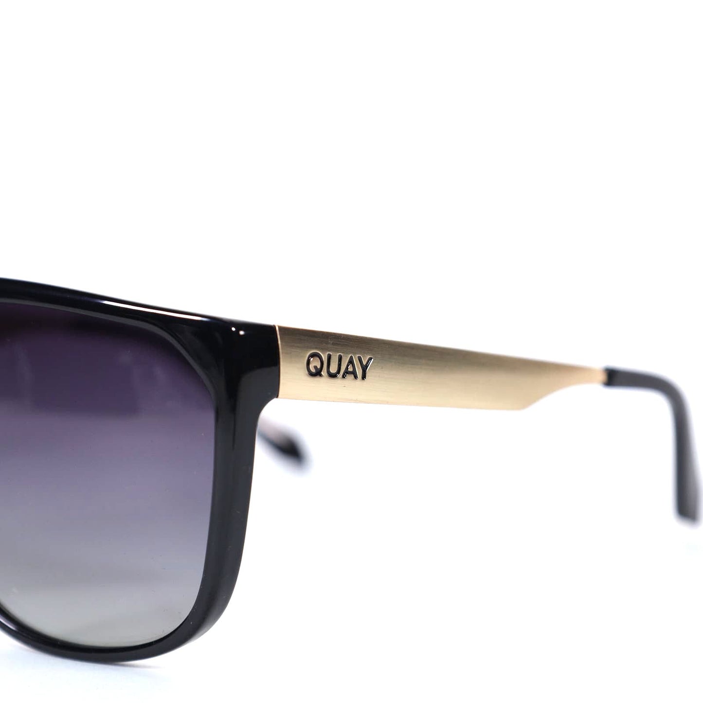 Quay Australia NO CURFEW Shield Sunglasses - Black/Smoke Polarized
