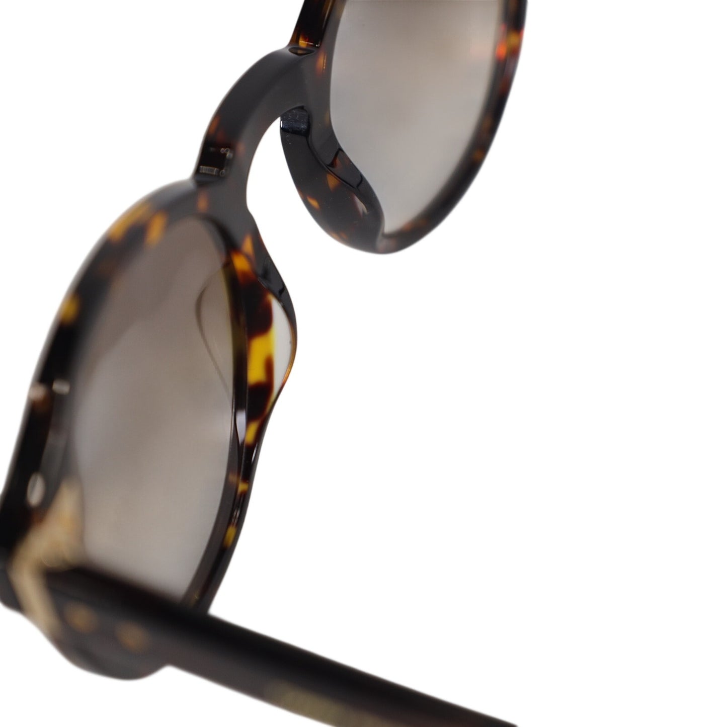 Tommy Hilfiger Round Men's Sunglasses - Havana / Brown Gradient