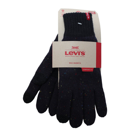 Levi's Mens Easy Texting Knit Winter Gloves - Mens XL - Black