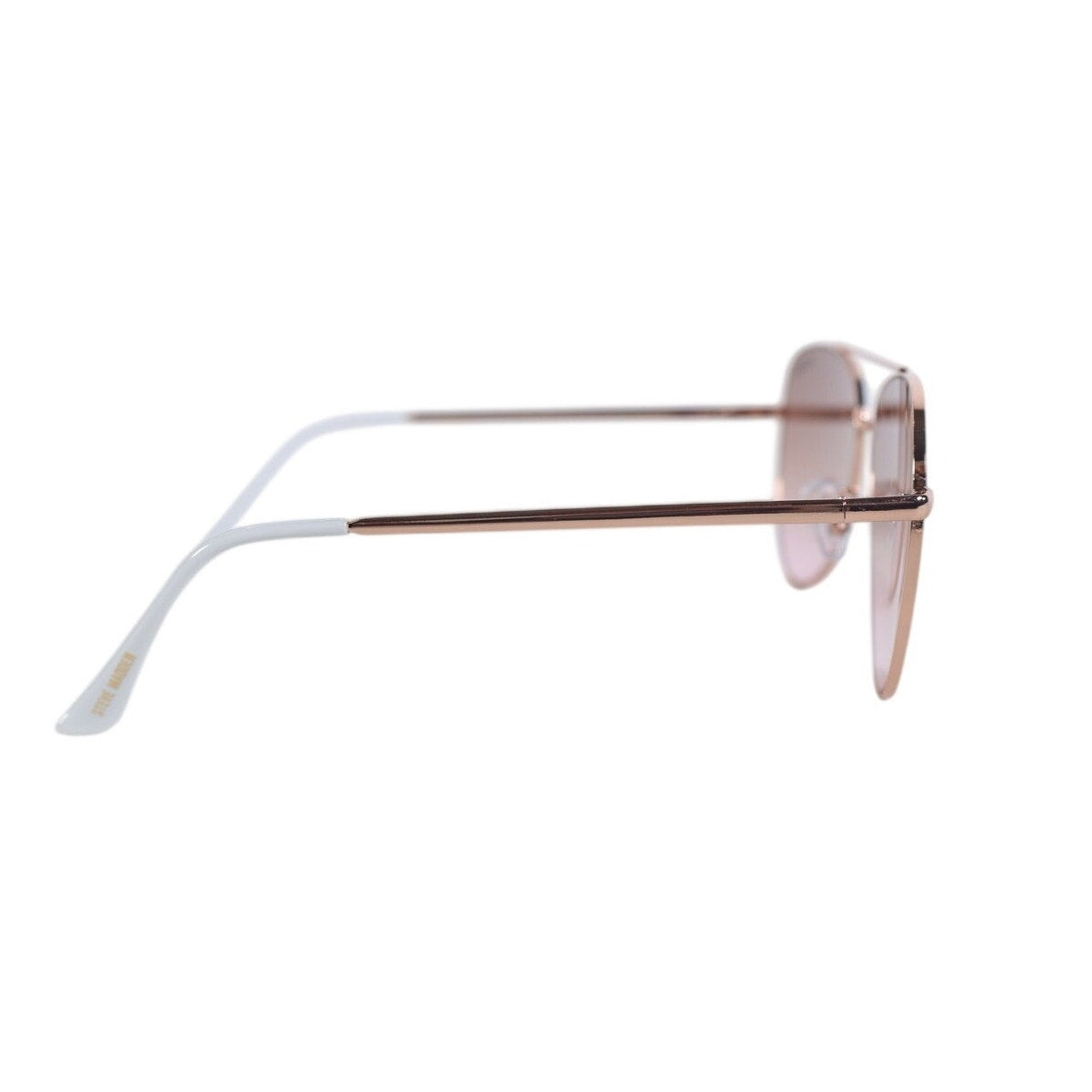 Steve Madden SANTANA Metal Aviator Sunglasses - Rose Gold / Pink Gradient