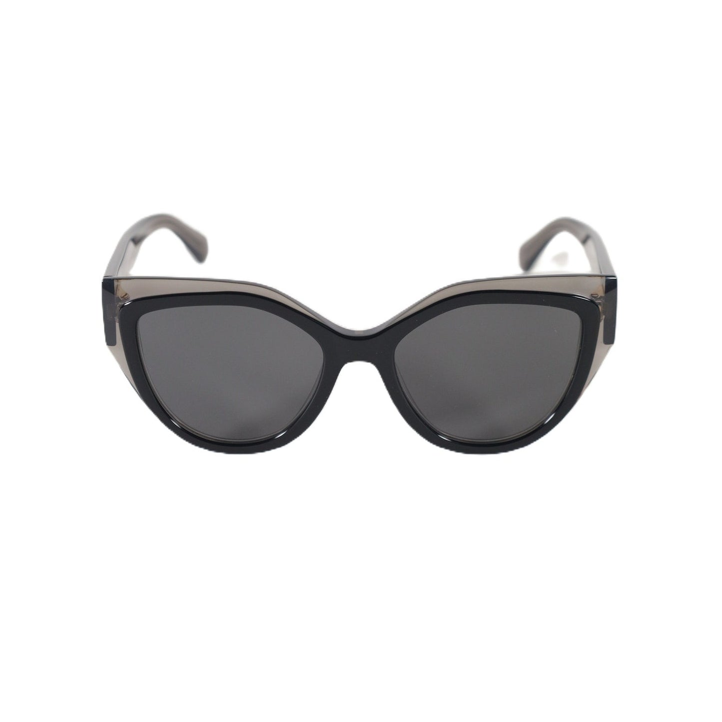 Salvatore Ferragamo Women's Cat Eye Sunglasses - Transparent Grey / Black