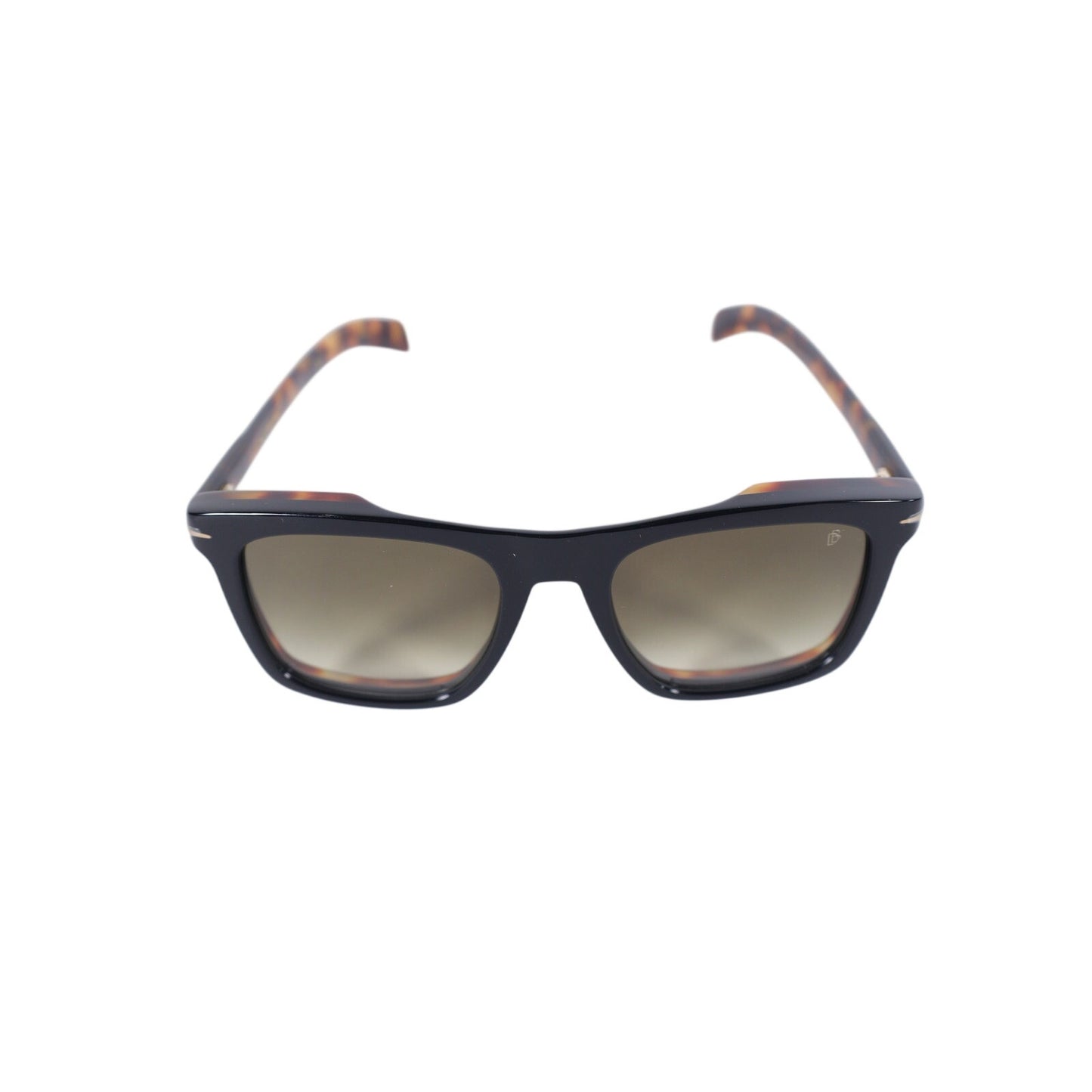 David Beckham Square Men's Designer Sunglasses - Black / Tortoise Arms