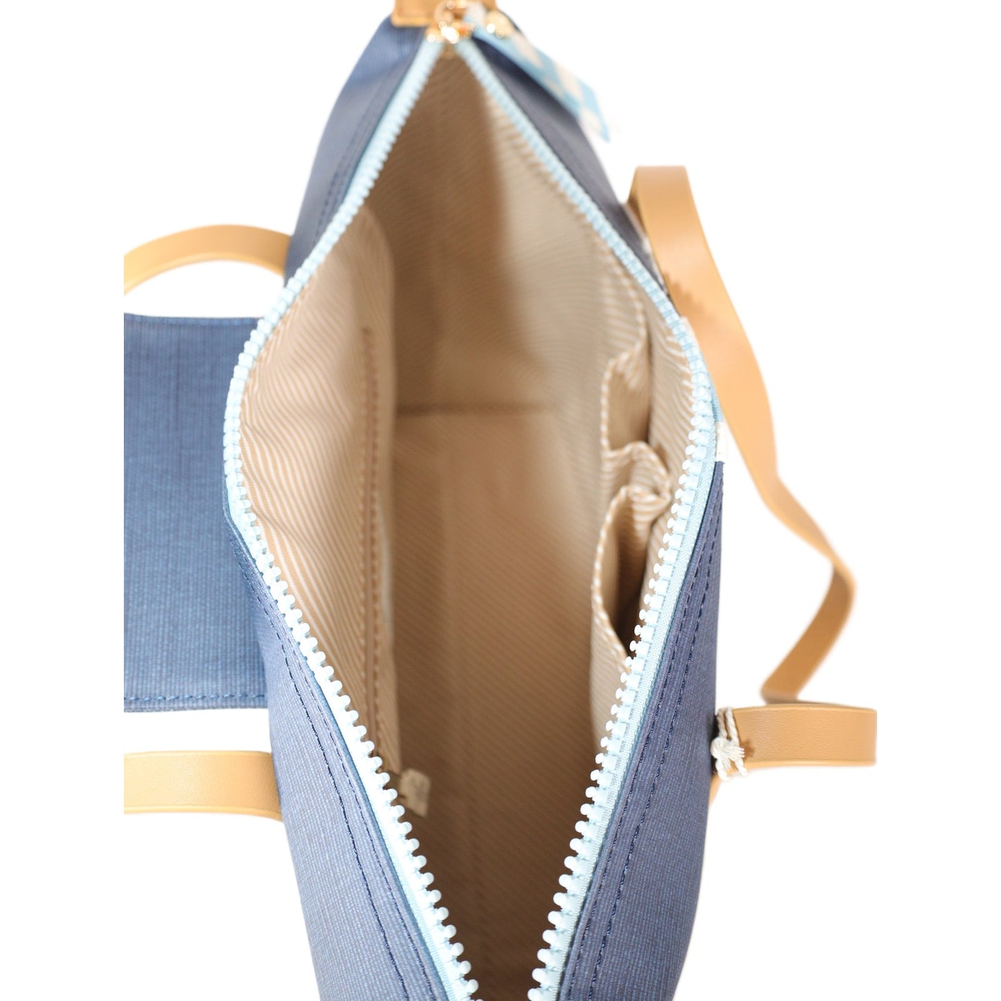 Spartina 449 Armada Zip Travel Tote Bag – Navy Blue Stripe