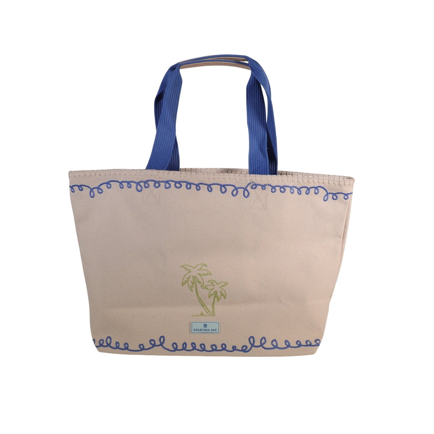 Spartina 449 Cotton Canvas Beach Tote – Overboard | Nautical Mermaid Print