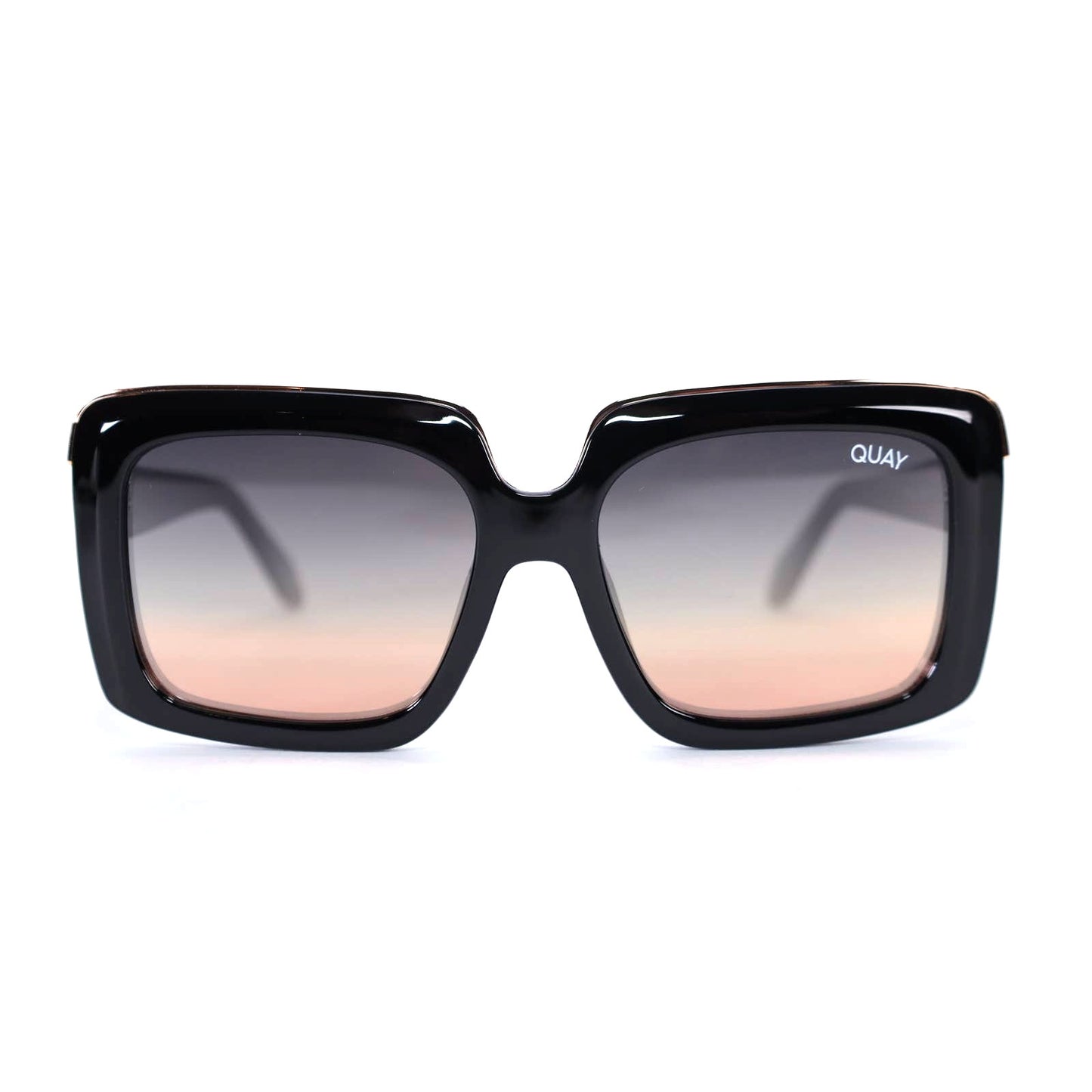 Quay Australia TOTAL VIBE REMIXED Square Women Sunglasses - Black/Multi