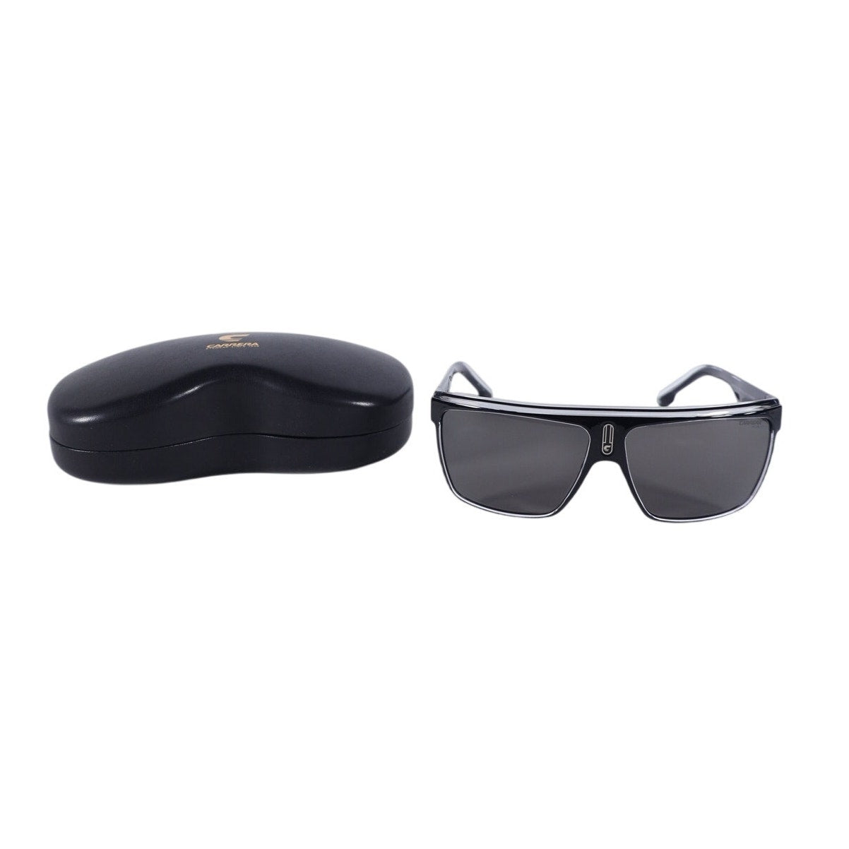 Carrera Men's Square Lightweight Sunglasses - Black Crystal/Grey Polarized