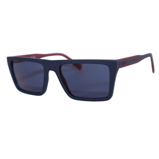 Lacoste Rectangle Mens Sunglasses - Matte Blue / Blue