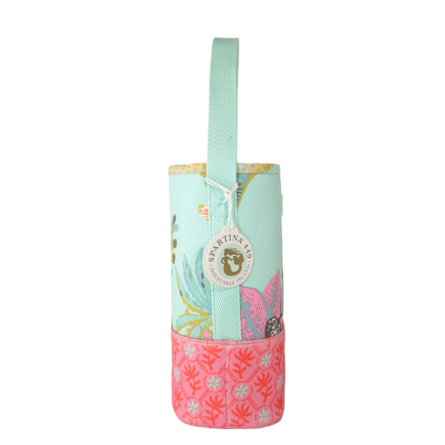Spartina 449 Double Wine Caddy Coastal Tote Bag - Queenie Tropical Floral