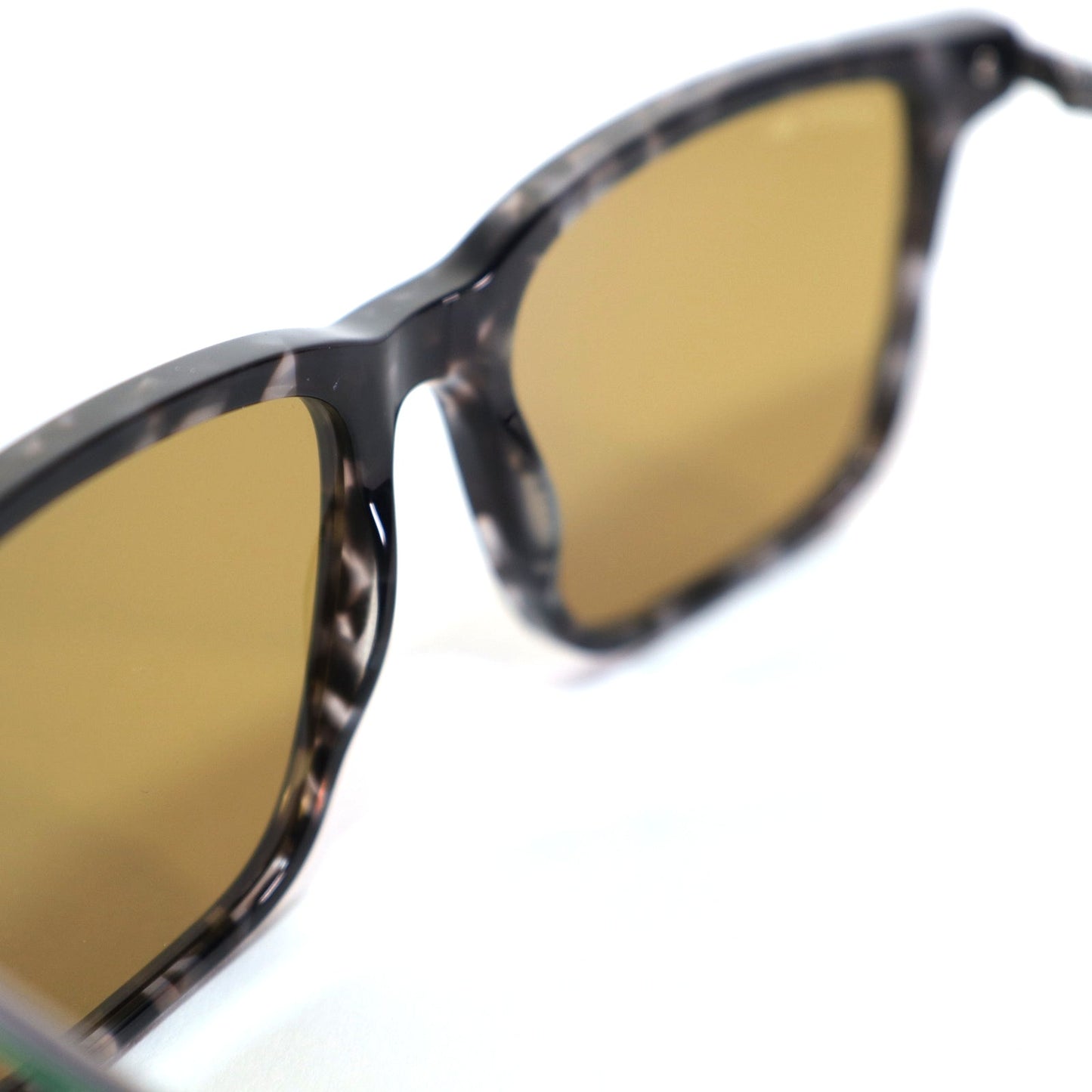 Lacoste Square Men’s Sunglasses – Grey Havana / Green-Gold