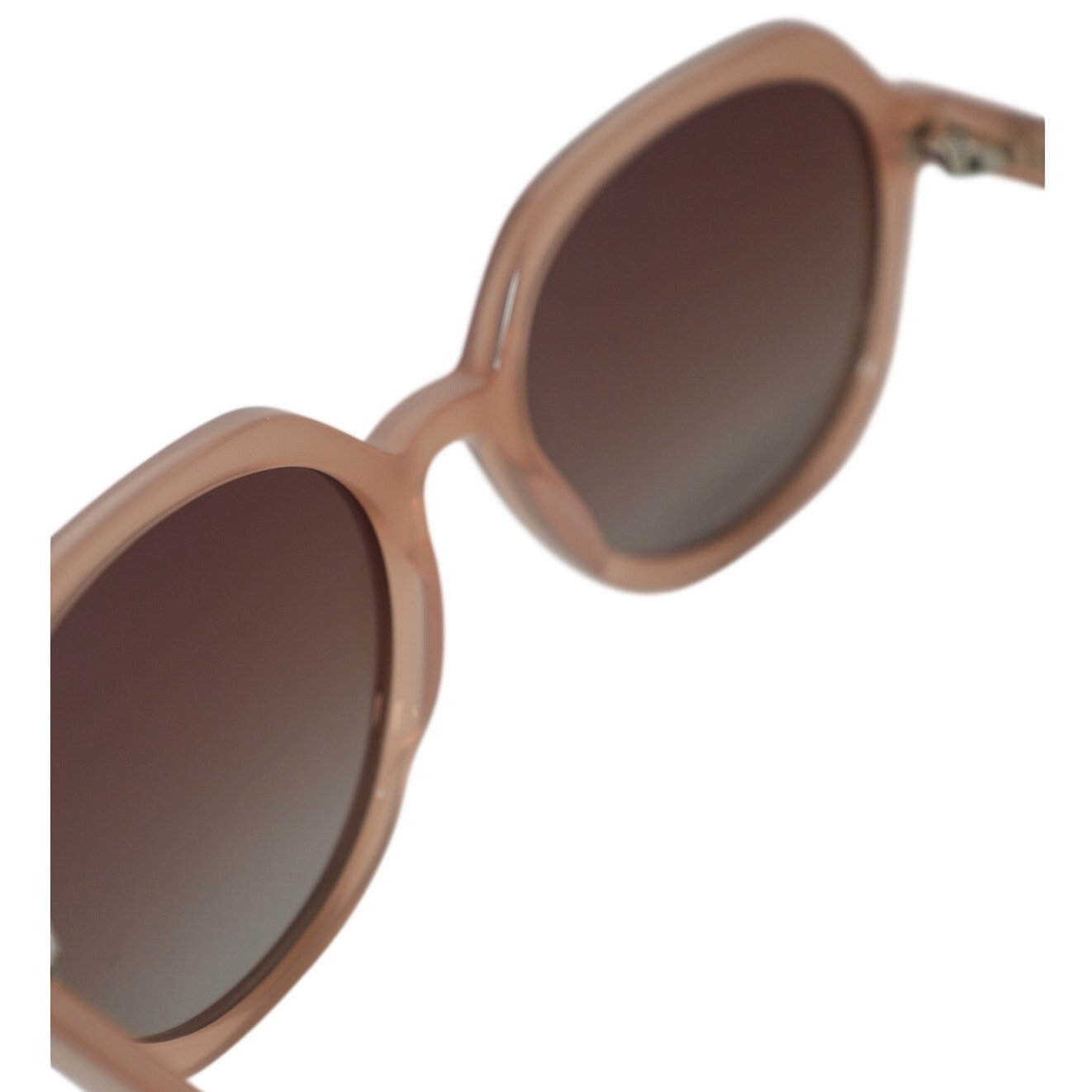 Spartina 449 Calibogue Round Polarized Sunglasses - Rose Pink / Brown