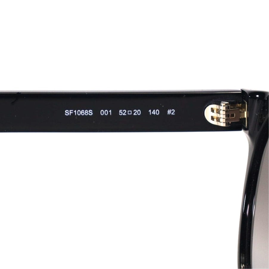 Salvatore Ferragamo Round Sunglasses - Shiny Black