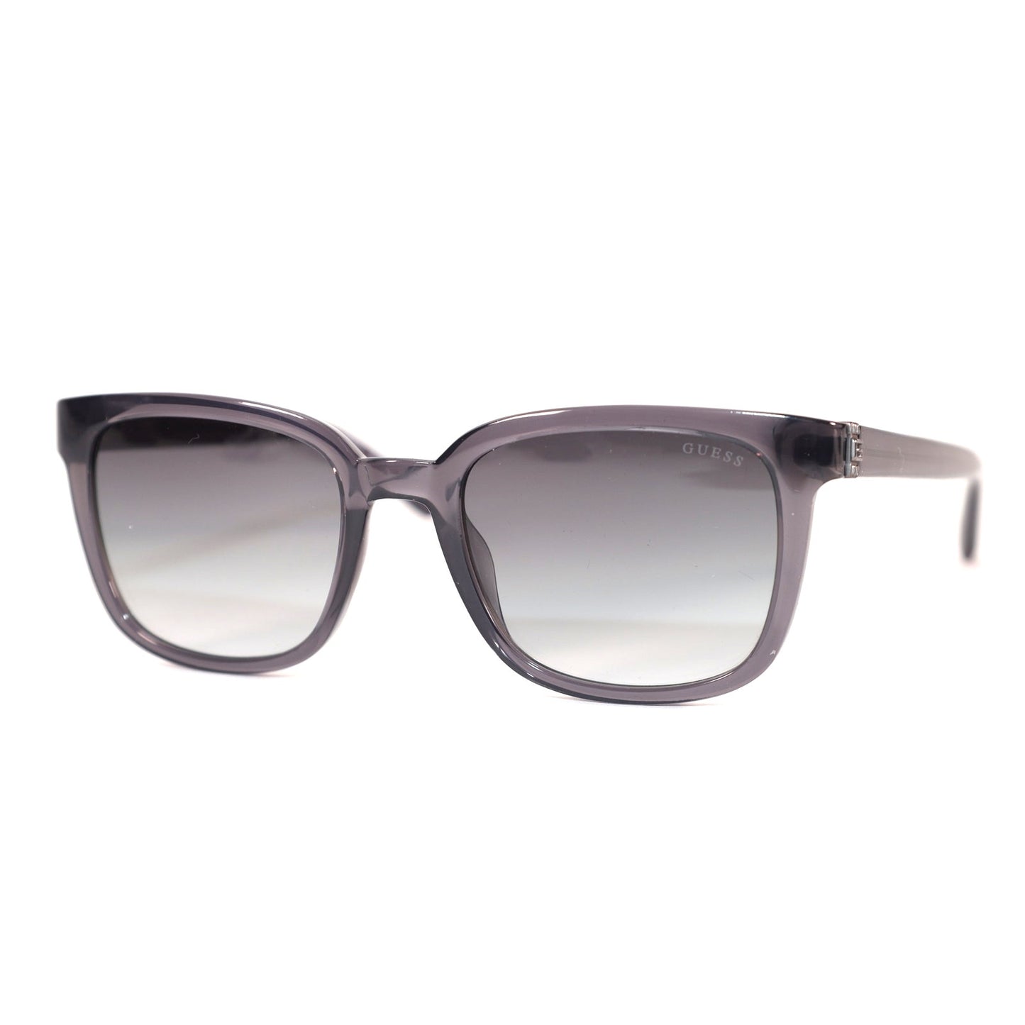 Guess Square Sunglasses - Transparent Grey/Smoke Gradient