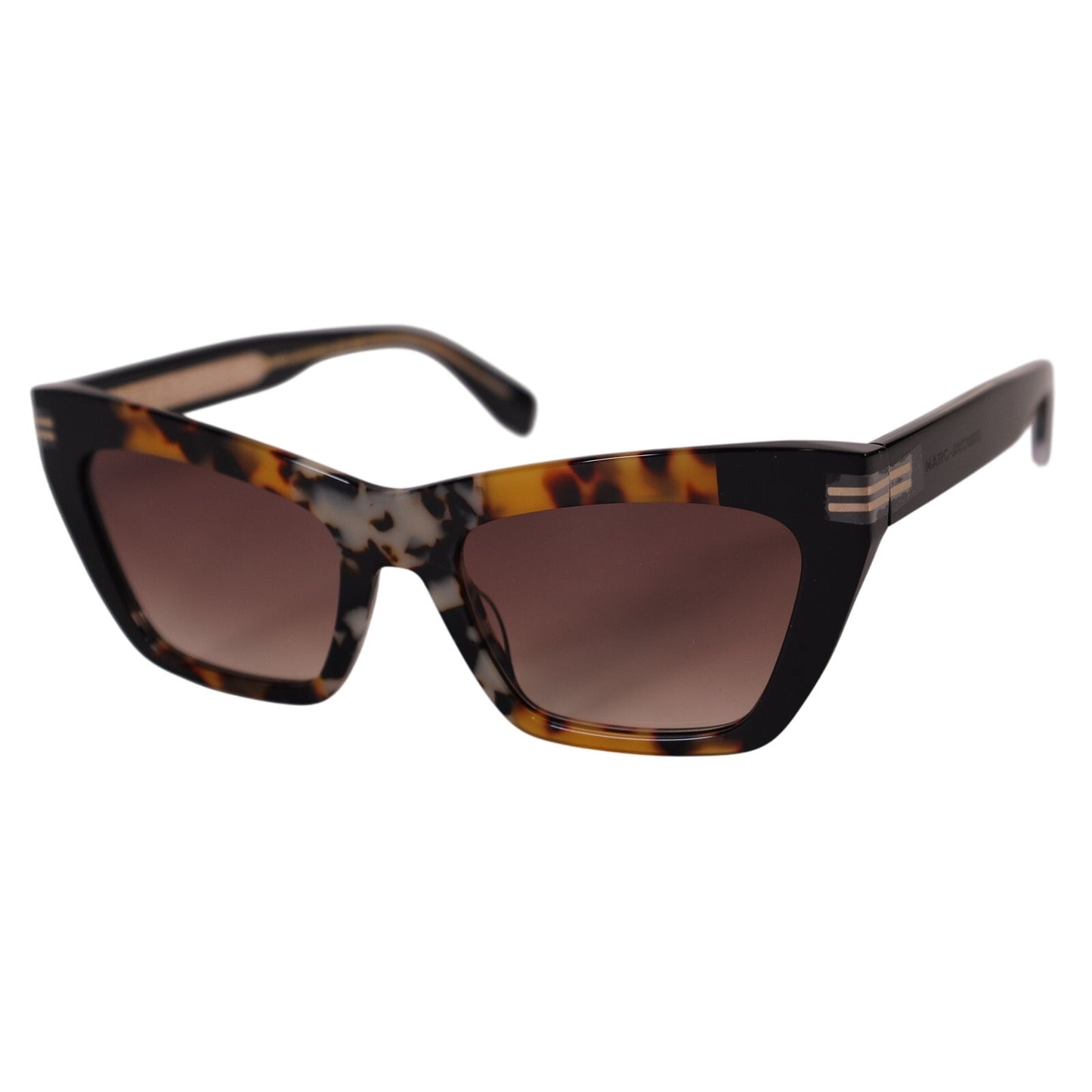 Marc Jacobs Rectangle Cat Eye Sunglasses - Havana / Brown Gradient