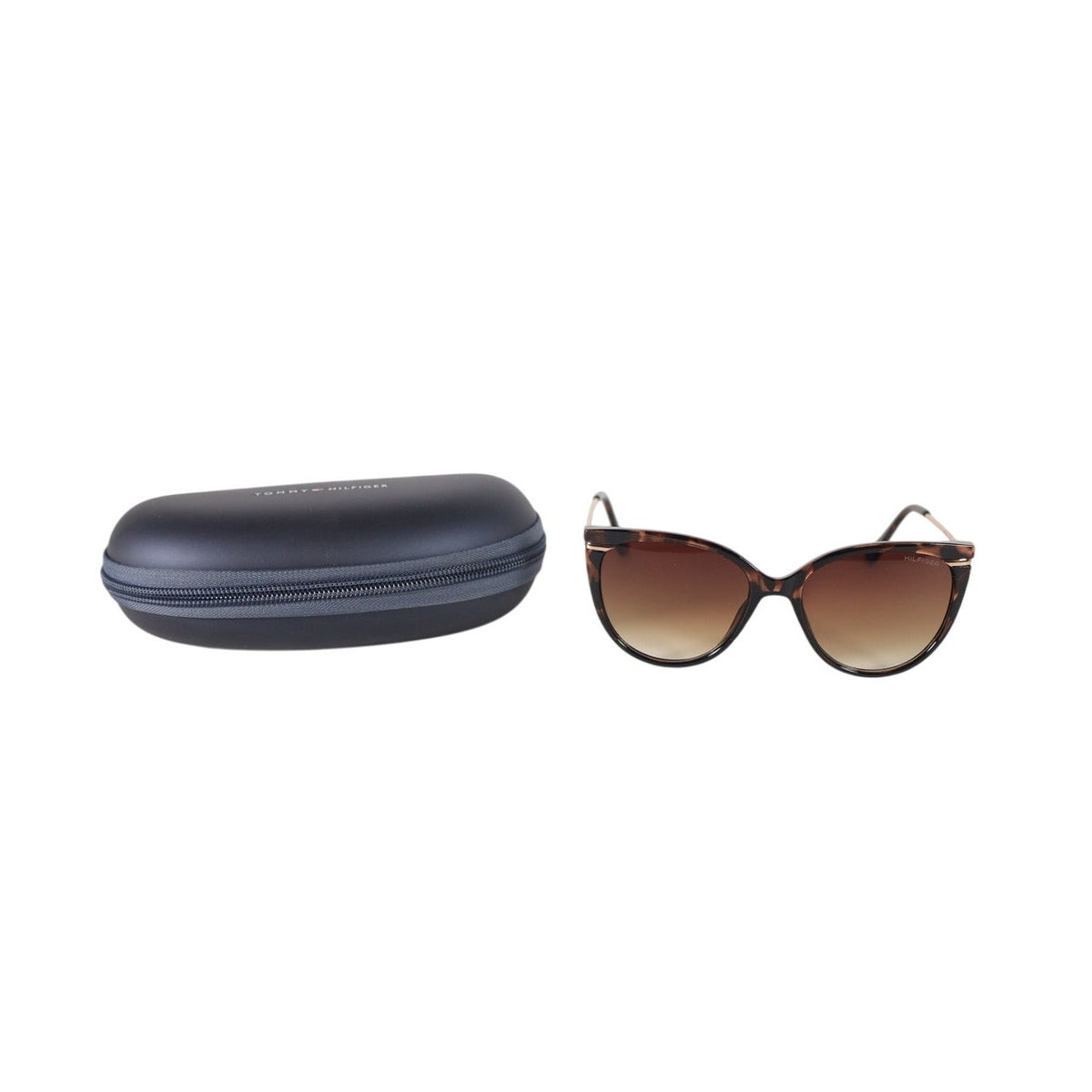 Tommy Hilfiger Women's Cat Eye Sunglasses - Tortoise / Brown Gradient