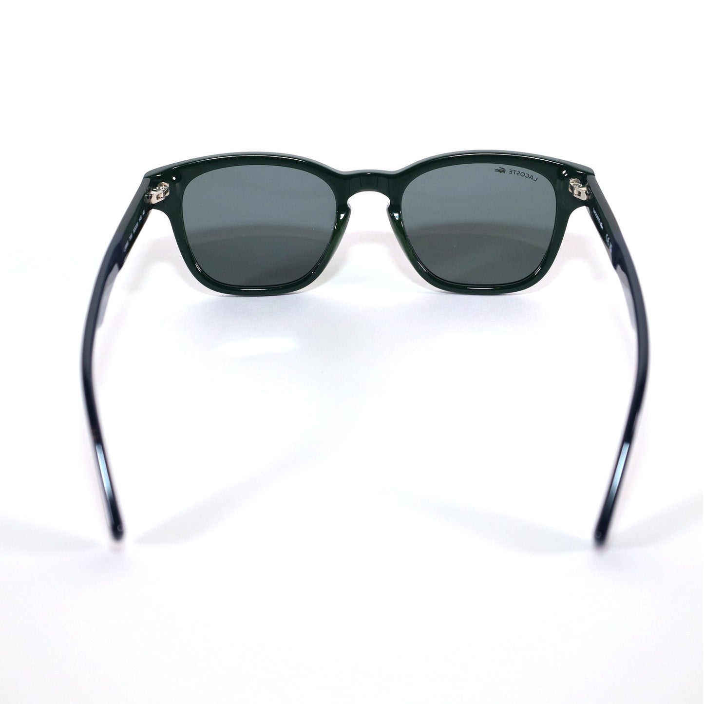 Lacoste Rounded Square Men's Sunglasses – Deep Jade Green / Grey Lenses