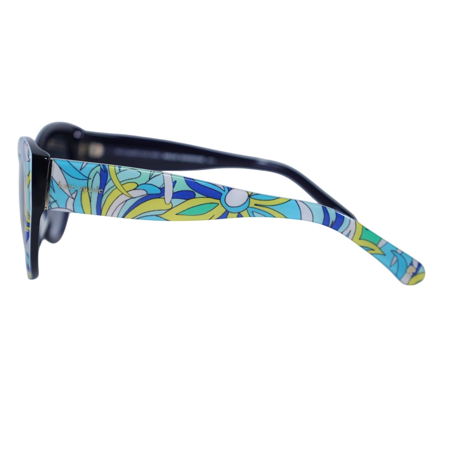 Kate Spade PAISLEIGH Floral Cat Eye Sunglasses - Blue Flower Print
