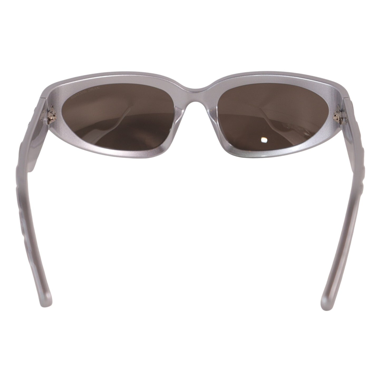 Marc Jacobs Narrow Wraparound Sunglasses - Silver / Silver Mirrored