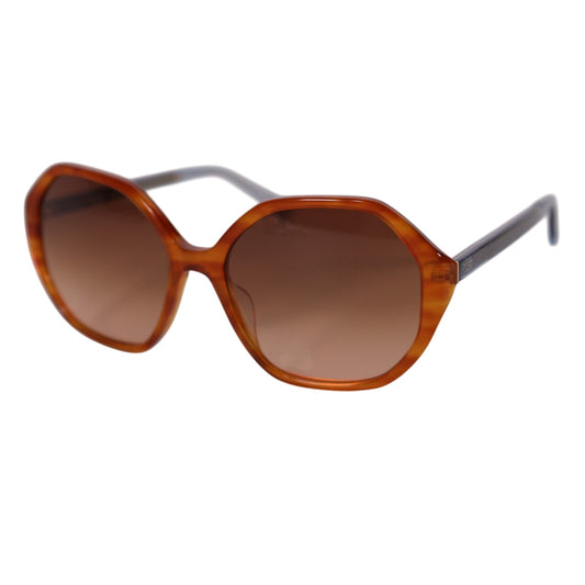Kate Spade WAVERLY Oversized Round Womens Sunglasses - Brown Horn / Brown