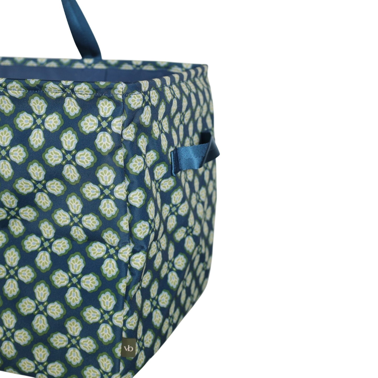 Vera Bradley Large Collapsible Storage Car Tote - Butter Cookie Medallion