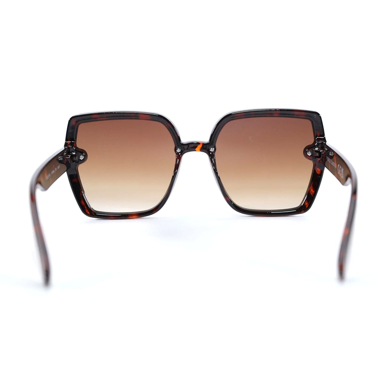 Vince Camuto Oversized Geometric Sunglassses - Brown/Brown Gradient