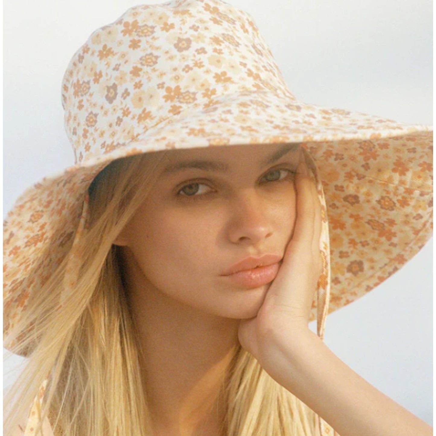 Lack Of Color Holiday Bucket Hat - Womens S/M - Peach Bloom