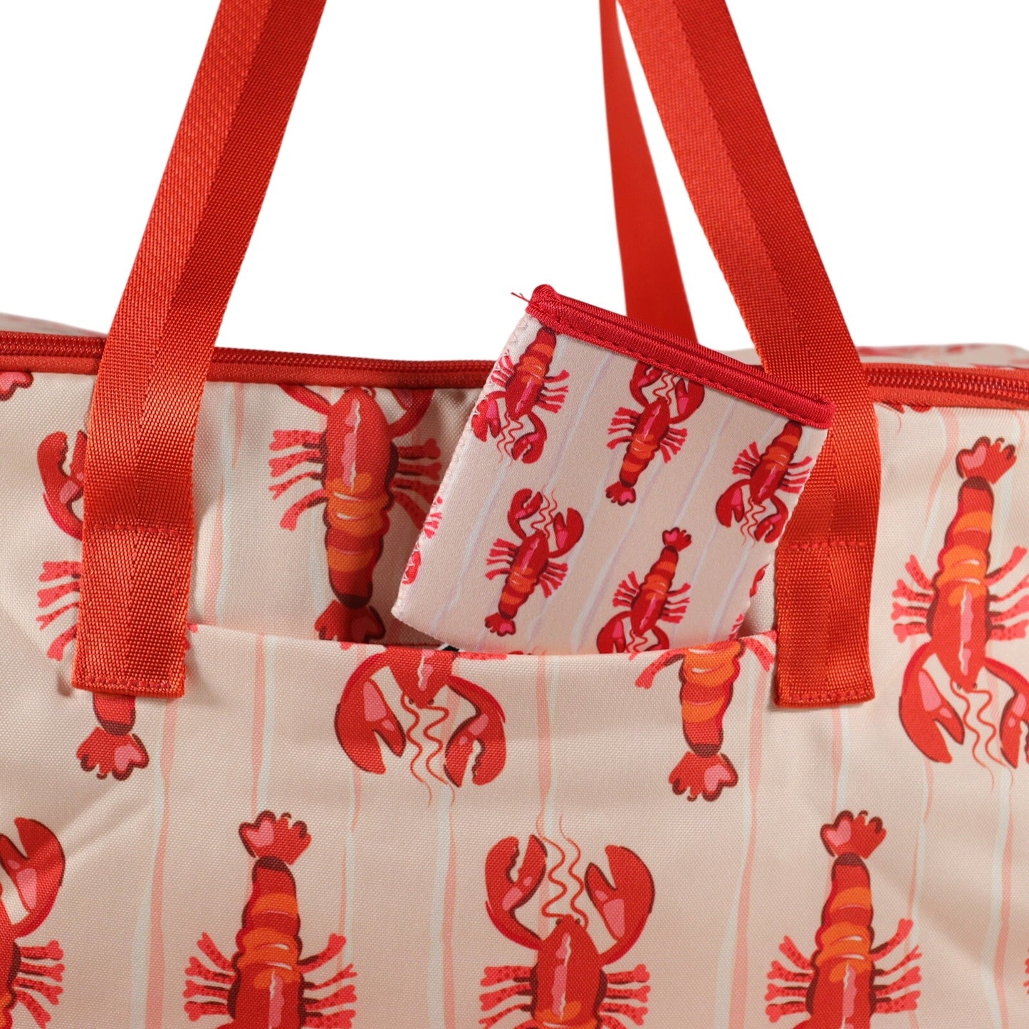 Vera Bradley Lobster Print Insulated Family Cooler Beach Picnic Travel Bag