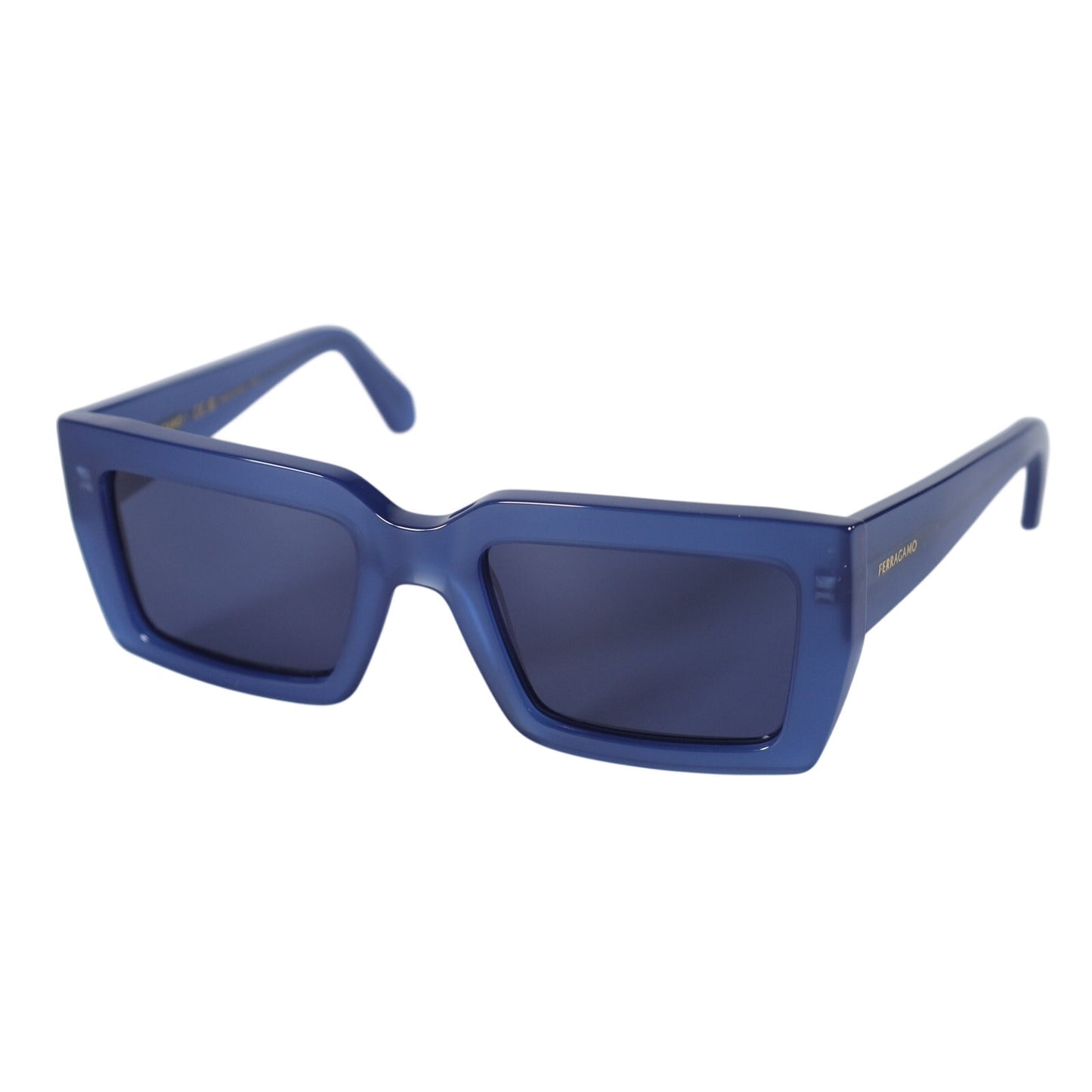 Salvatore Ferragamo Rectangle Women’s Sunglasses – Opaline Blue Cobalt