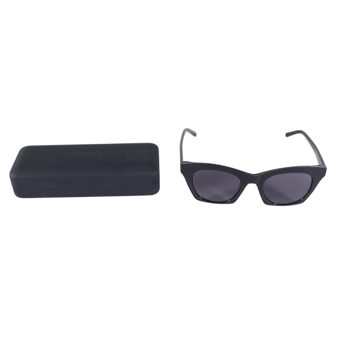DKNY Square Cat Eye Women's Designer Sunglasses – Black / Grey