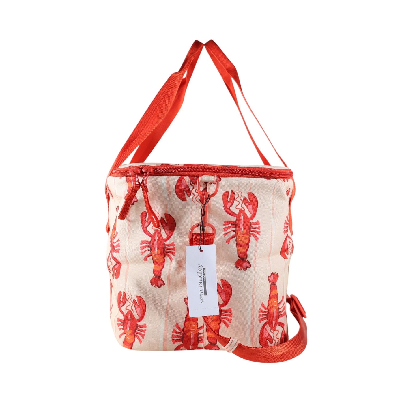Vera Bradley Lobster Print Insulated Family Cooler Beach Picnic Travel Bag