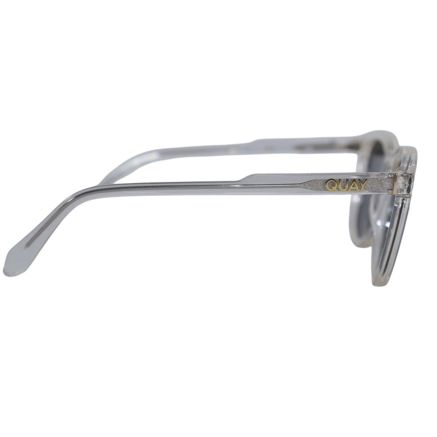 Quay Australia JACKPOT Round Sunglasses - Clear / Smoke